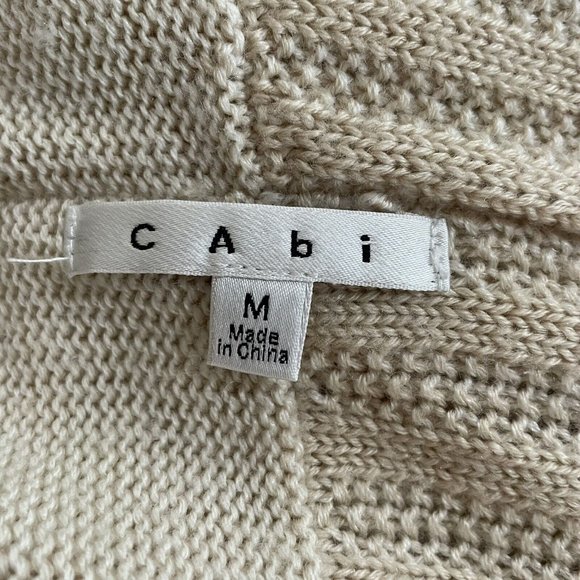 CAbi Women's Patchwork Circle Cardigan Open Front Wool Blend Style #483 Size XS - Picture 3 of 4